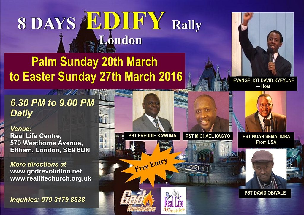 EDIFY Rally -LONDON-20 March-27 March Easter 2016-LEAFLET