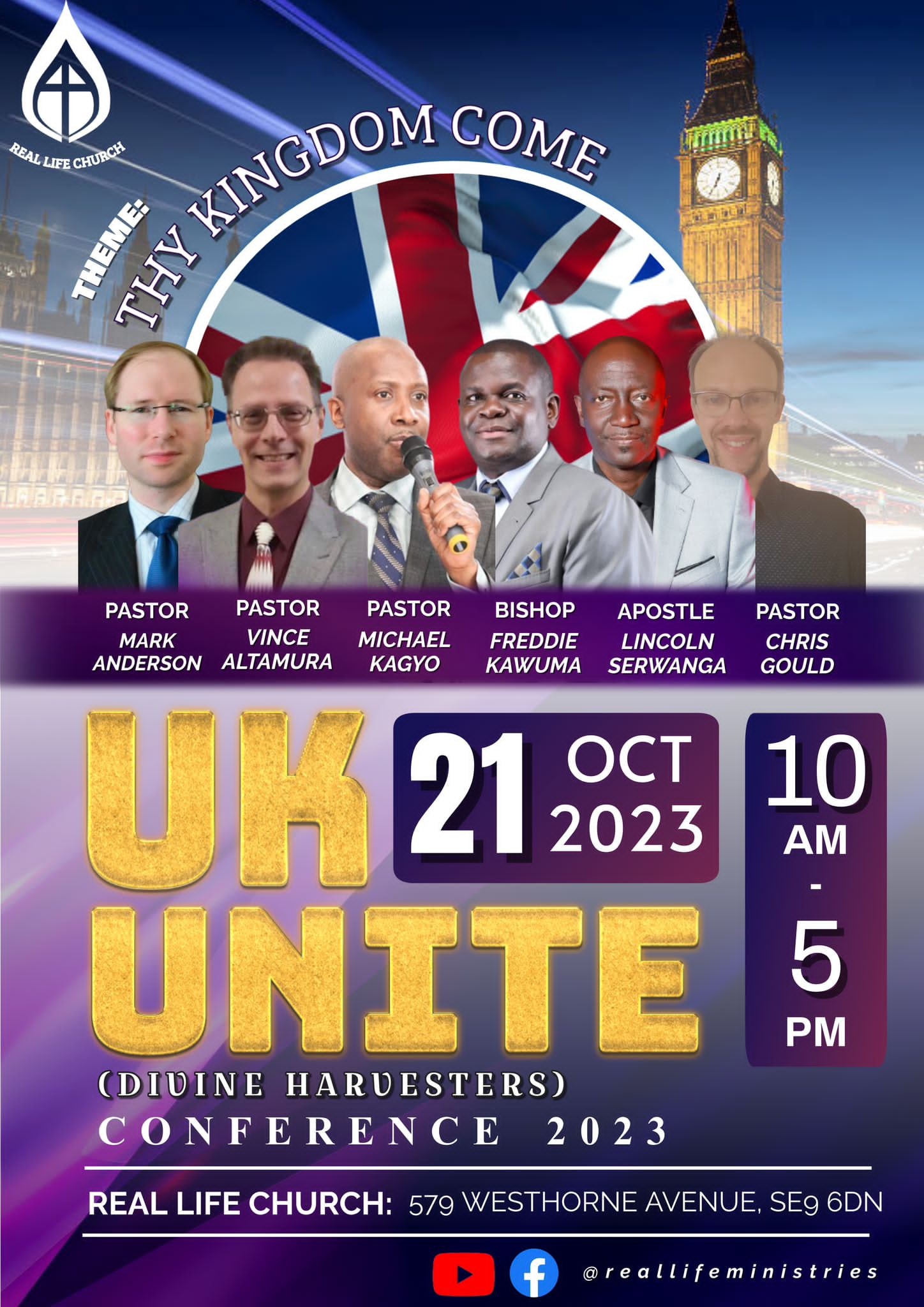 UK UNITE – Conference – At Real Life Church – 21 October 2023