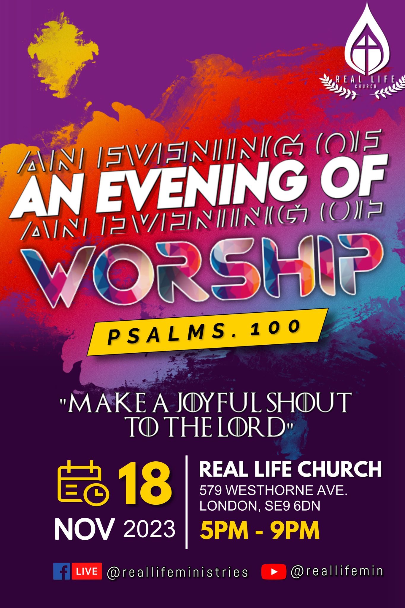 AN EVENING OF WORSHIP